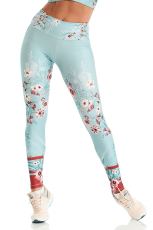 Leggings Print Royal Blau
