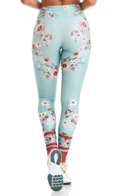 Leggings Print Royal Blau